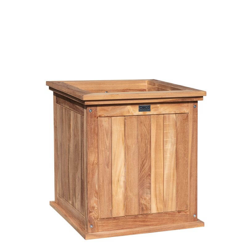 Blumenkasten Kalimantan klein aus Holz | 51 × 51 × 56 cm, mit Bausatz und Schrauben