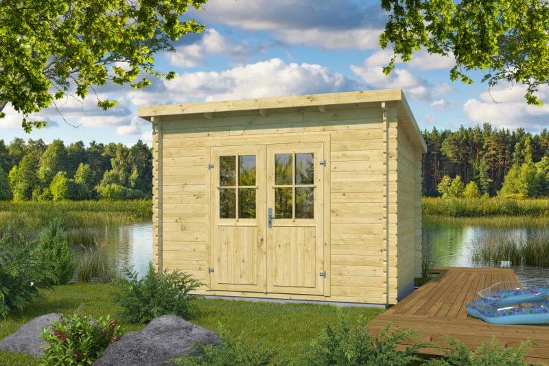 Gartenhaus Reus 34 mm Wand